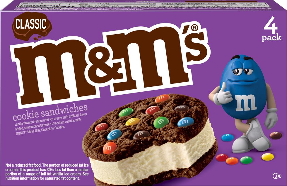 mars wrigley m and m's classic ice cream cookie sandwiches