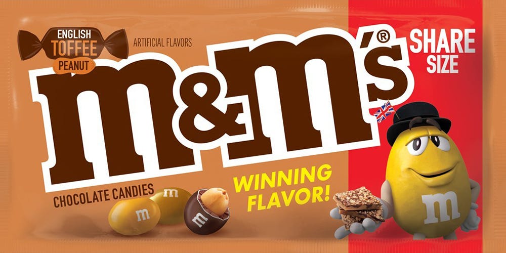 English Toffee Peanut M&M's Won the Flavor Vote!