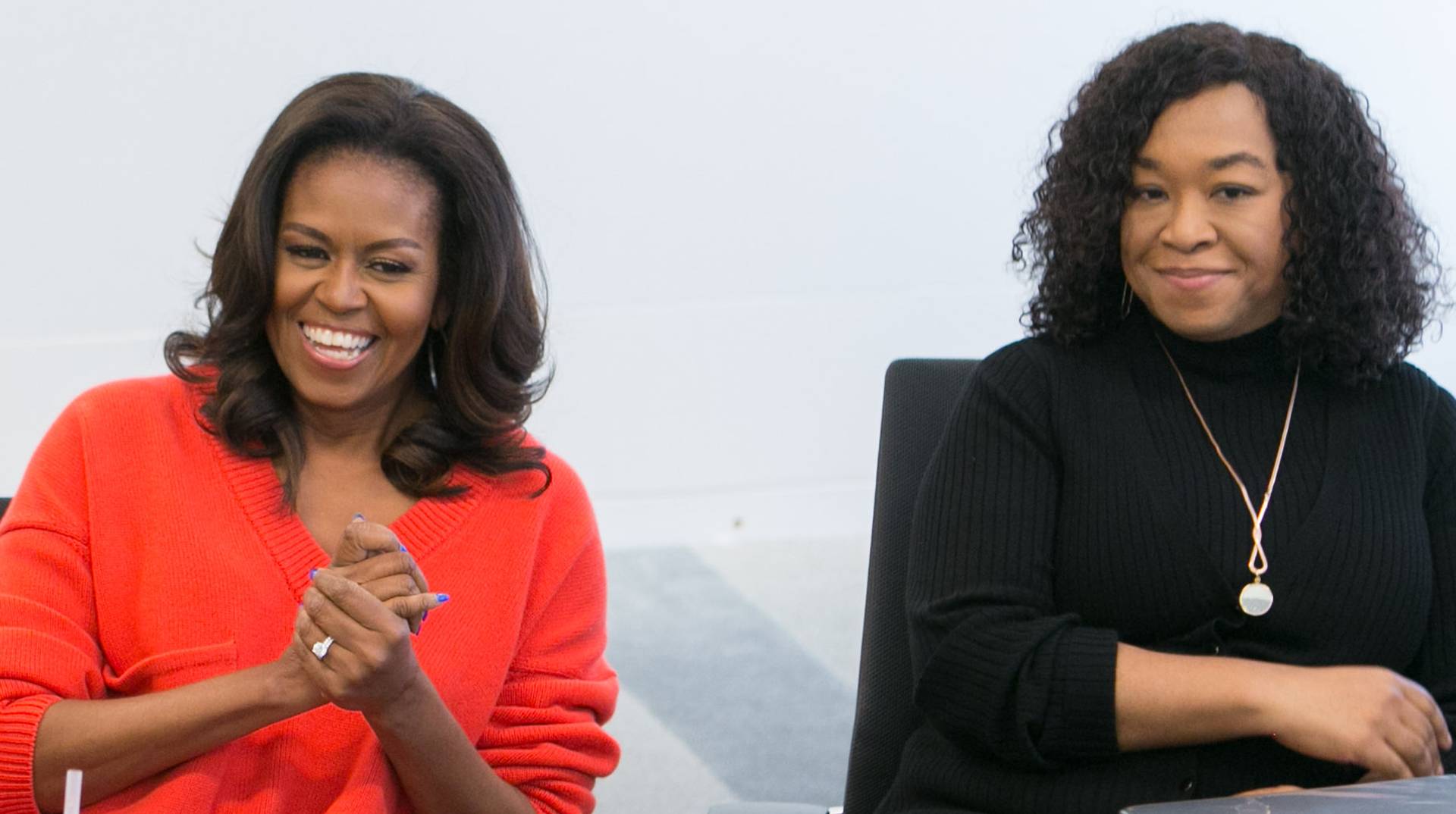 former first lady michelle obama and shonda rhimes