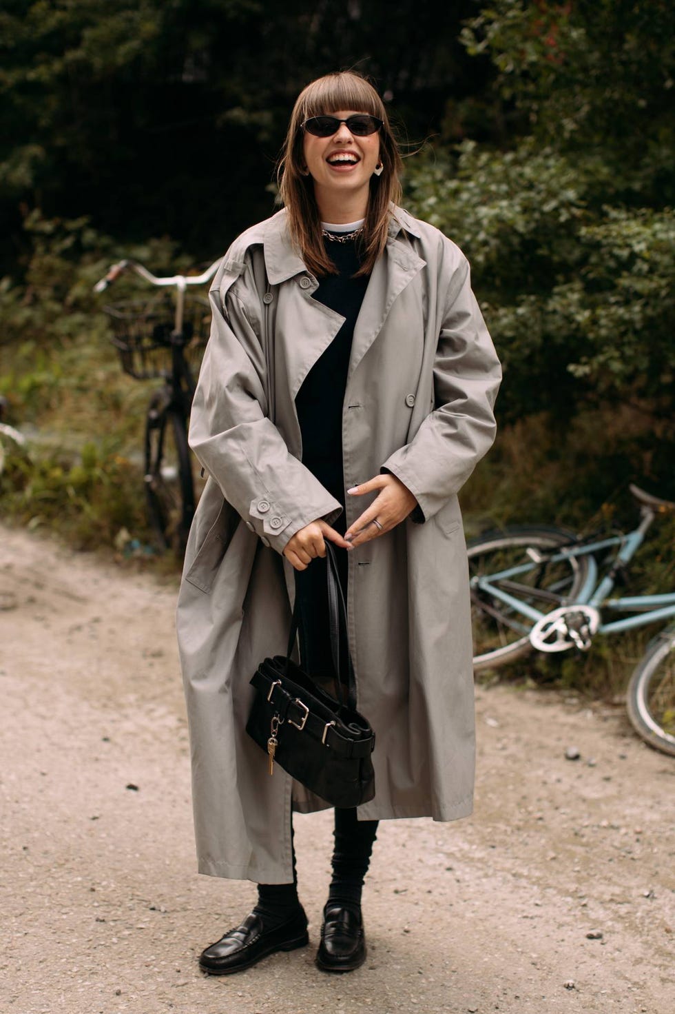 look con mocasines