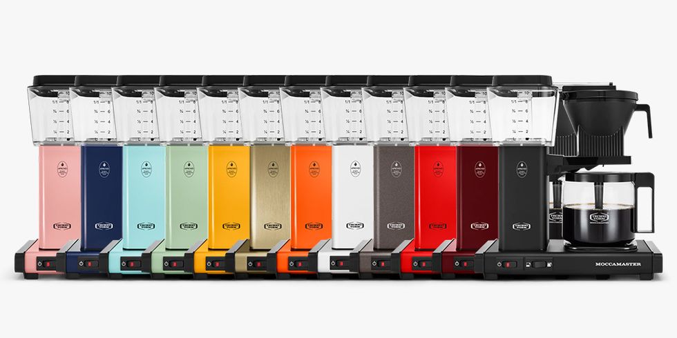 various colors of moccamaster coffee maker