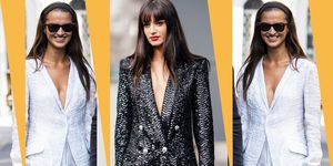 Le tendenze moda estate 2019 puntano lo sguardo su giacche leggere e blazer da sera e Gabrielle Caunesil è l'esperta da cui prendere ispirazione.