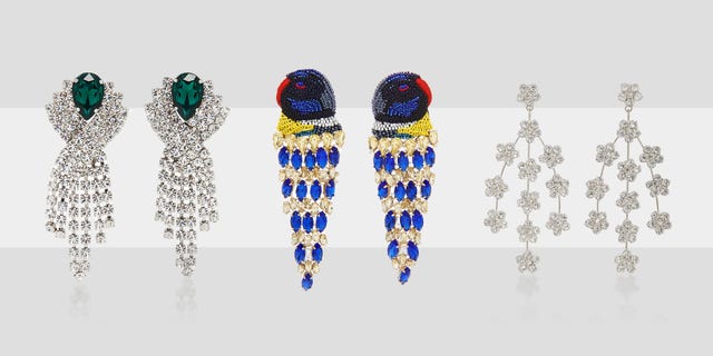 Sold at Auction: Louis Vuitton Crystal Earrings