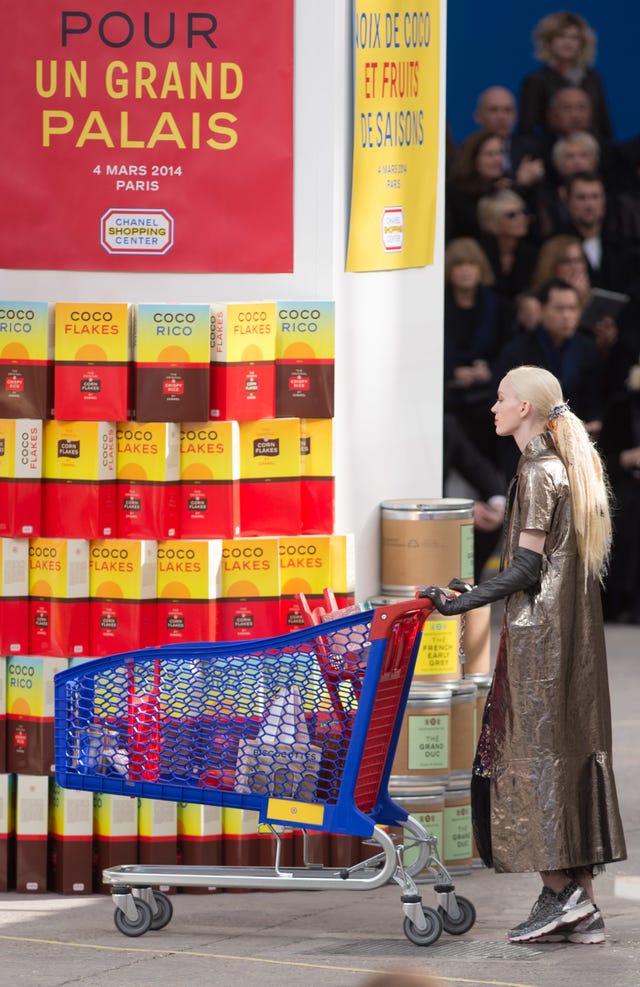 france chanels supermarket at le grand palais paris fashion week womenswear