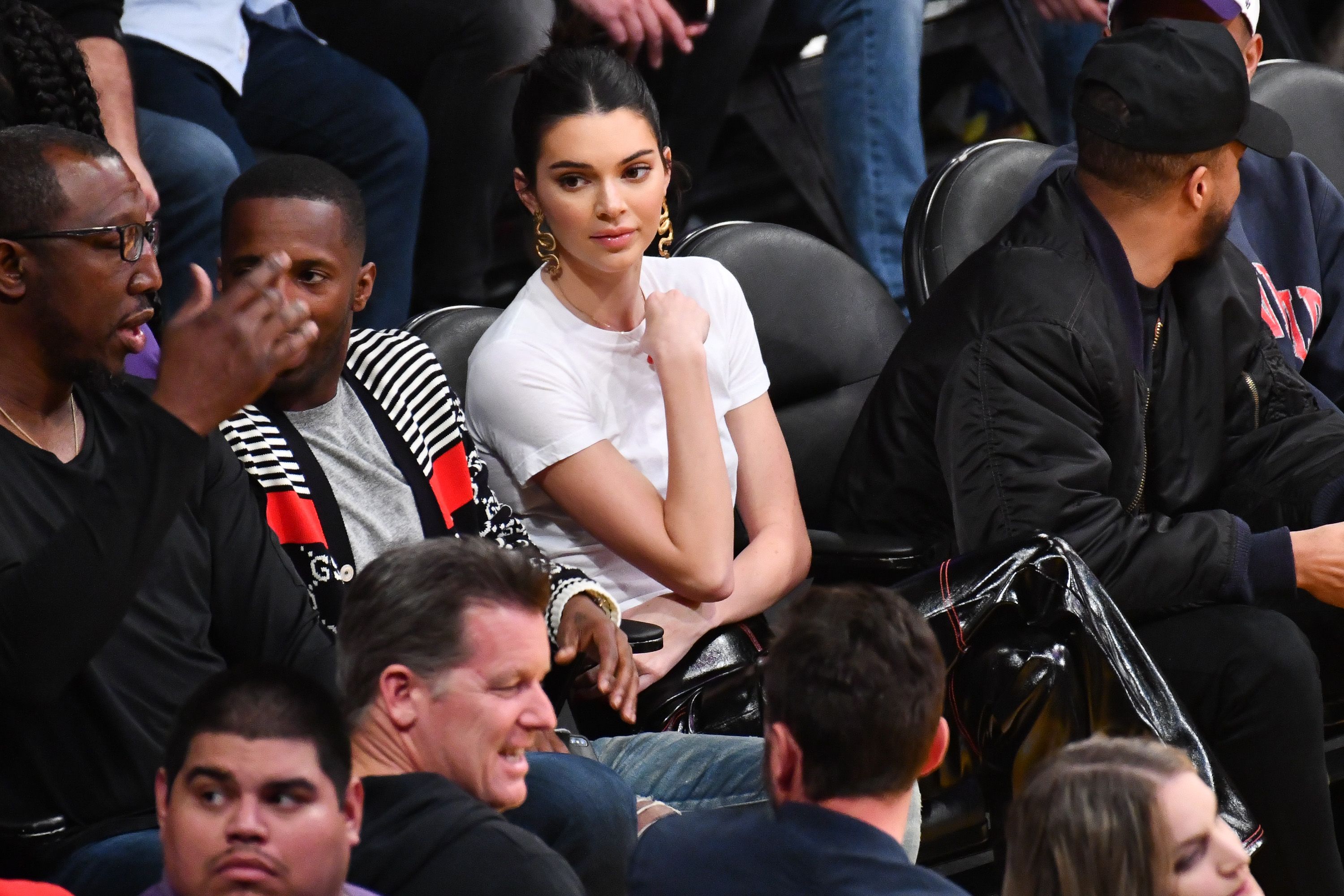 Kendall Jenner Mini Louis Vuitton Bag at Basketball Game