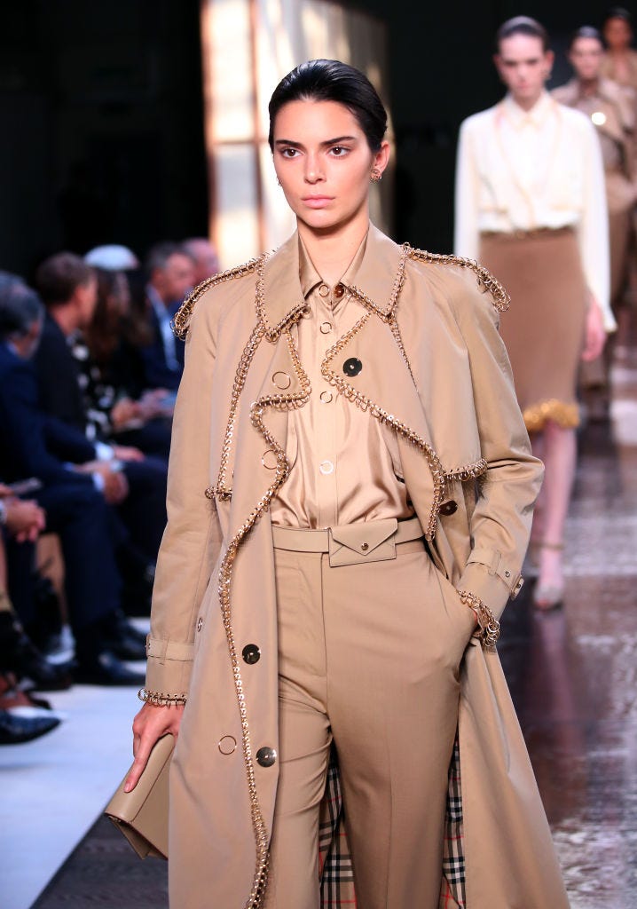 Kendall Jenner Walks First Summer/Spring 2019 Fashion Show for Burberry