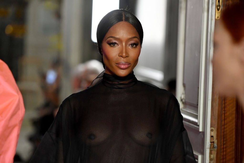 Naomi campbell walked the runway during the valentino haute couture spring summer 2019 sale