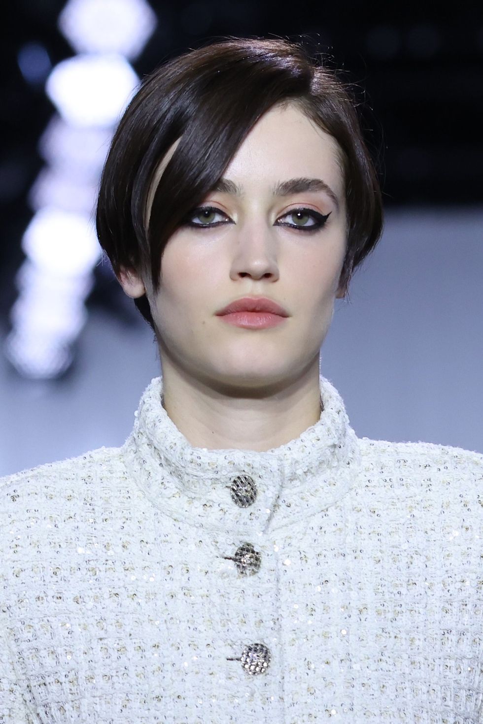 model on runway for chanel