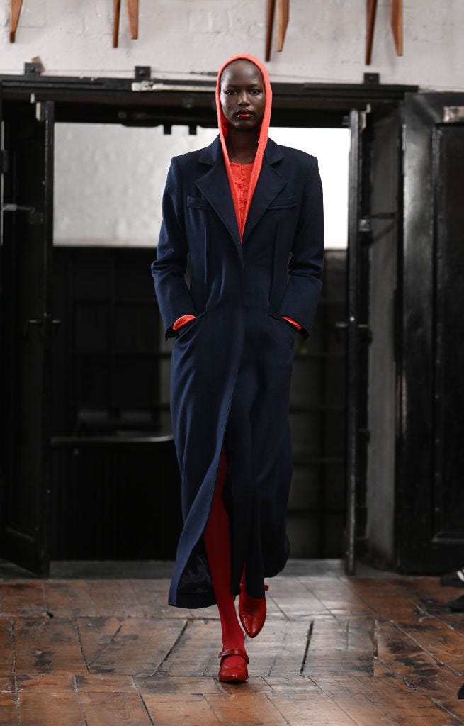 talia byre runway lfw february 2023