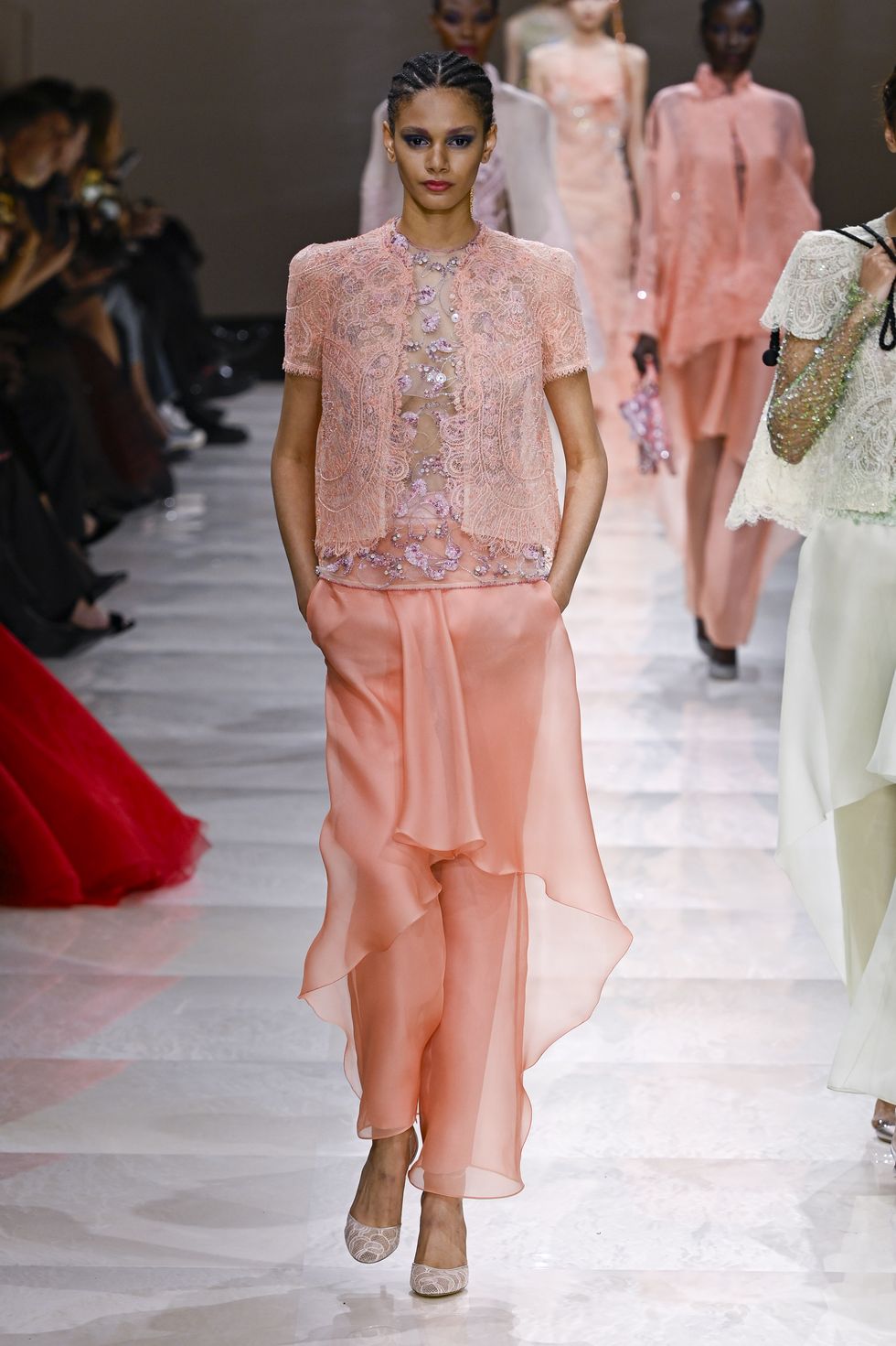 armani prive runway paris fashion week haute couture springsummer 2024