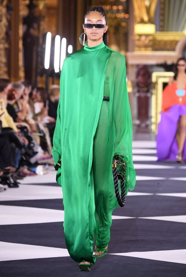 Bright green is the first unexpected red-carpet trend of 2020