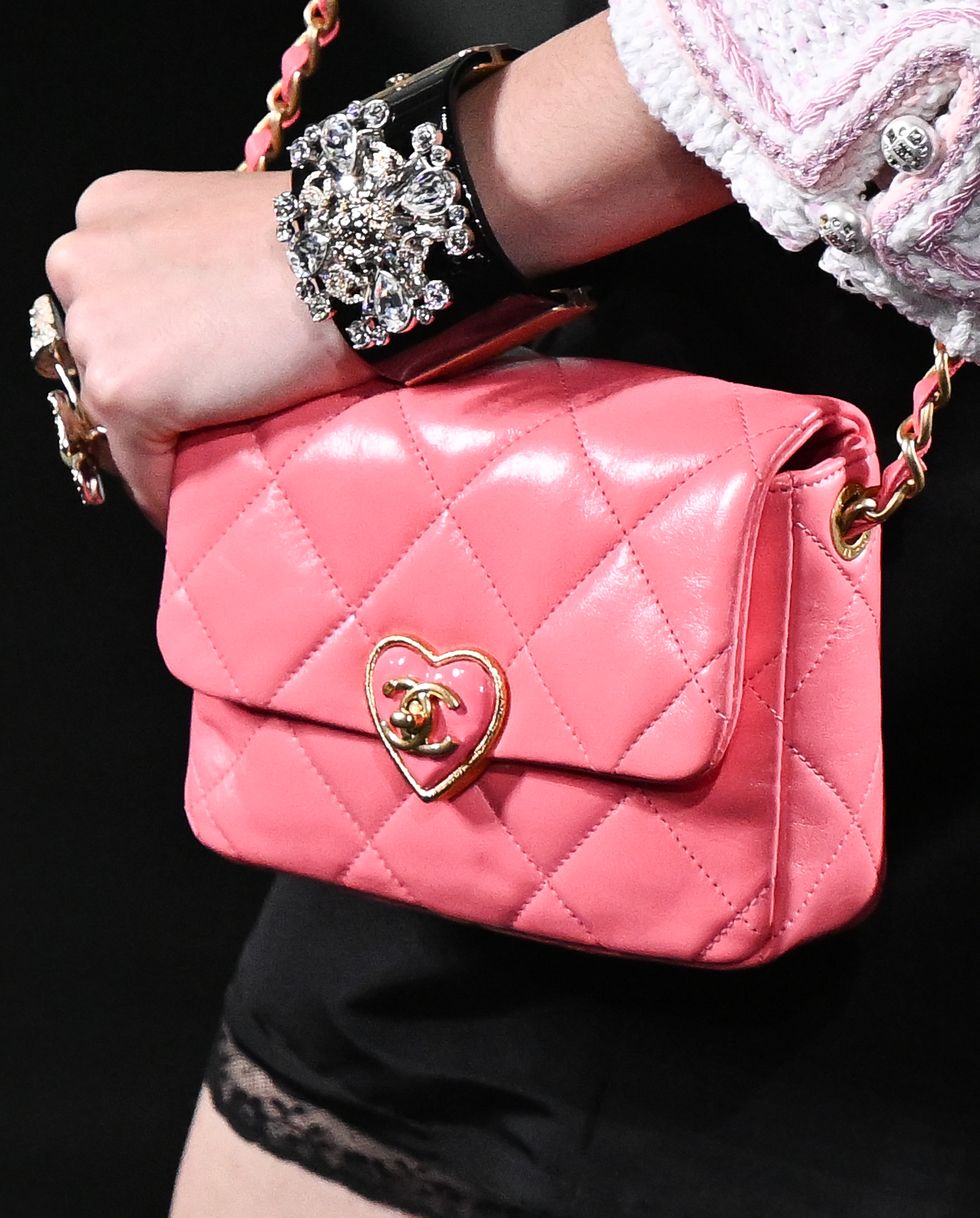 pink chanel totes