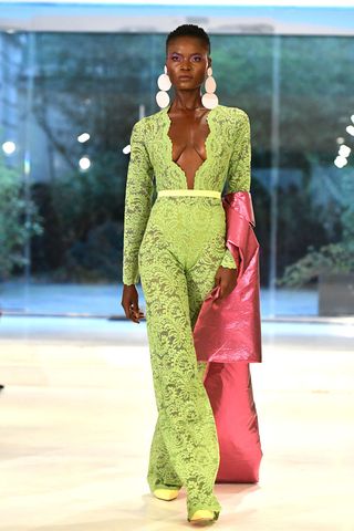 imane ayissi  runway paris fashion week haute couture spring summer 2022