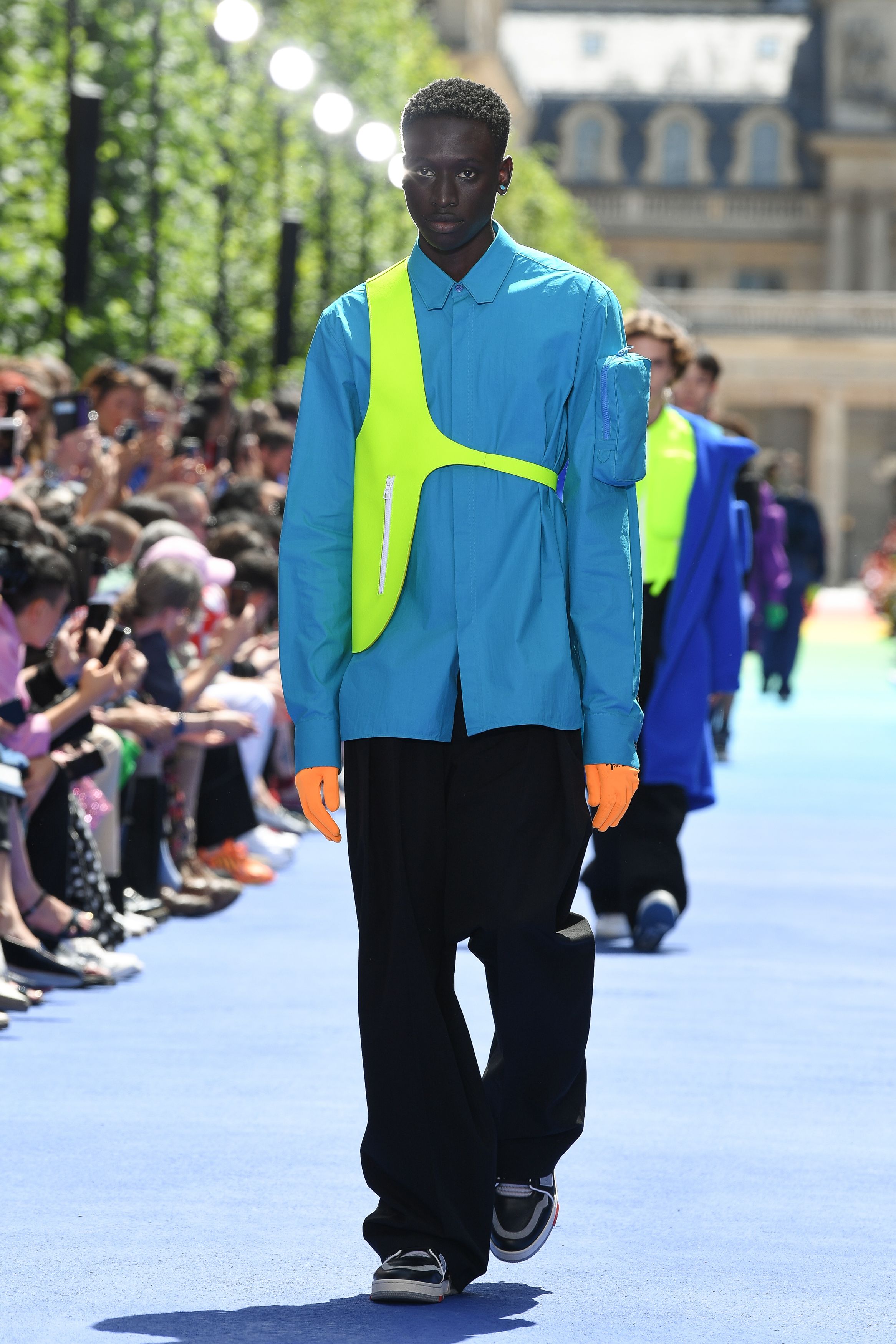 Michael B. Jordan Wears Louis Vuitton Harness at SAG Awards