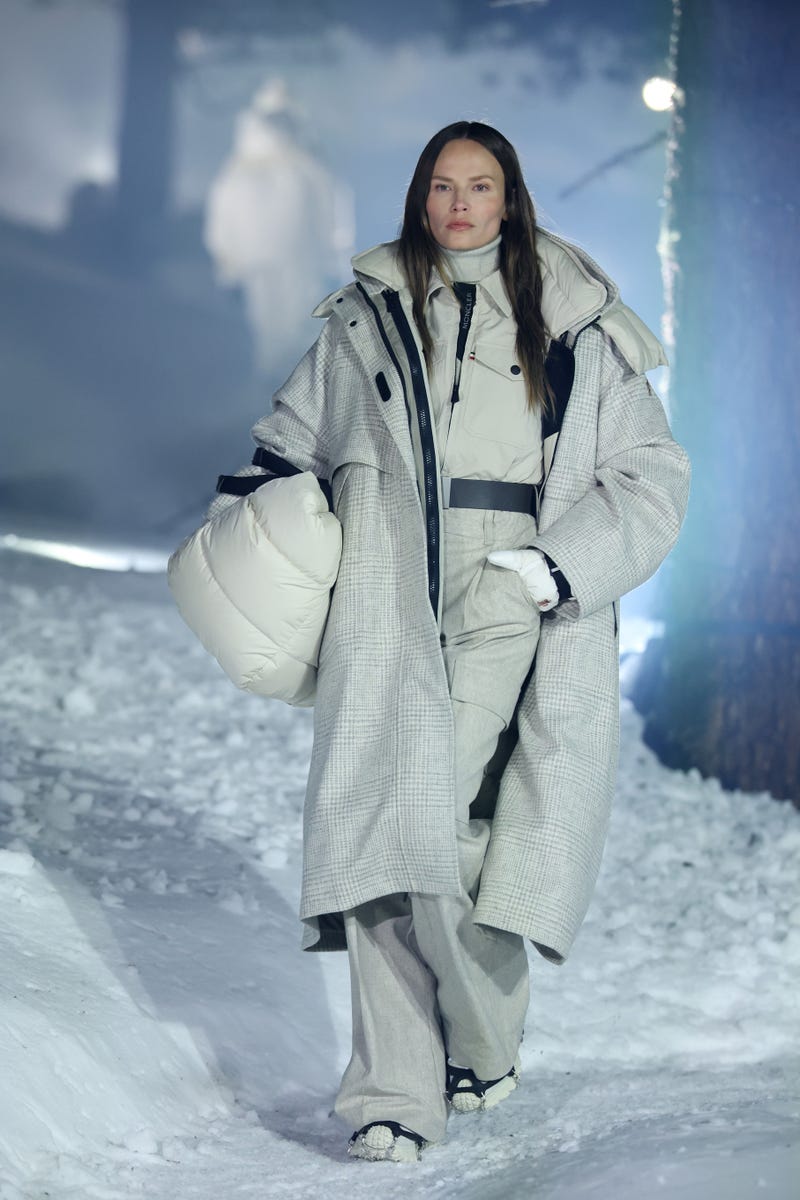 Moncler hosts star-studded show in snowy St. Moritz