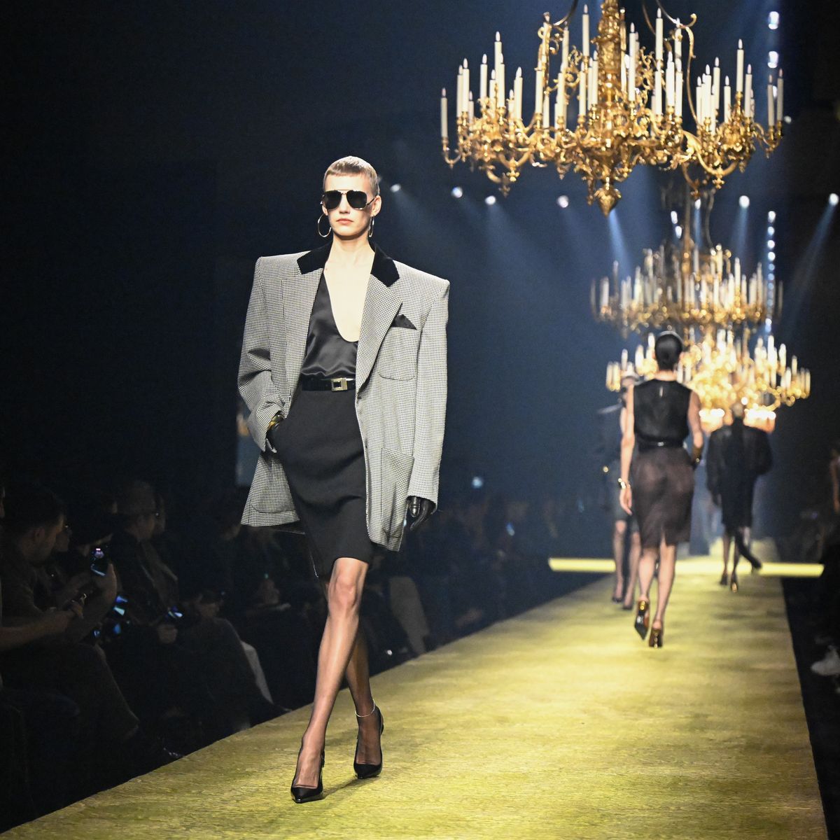 The Celebs at Saint Laurent FW23 Put on a Show