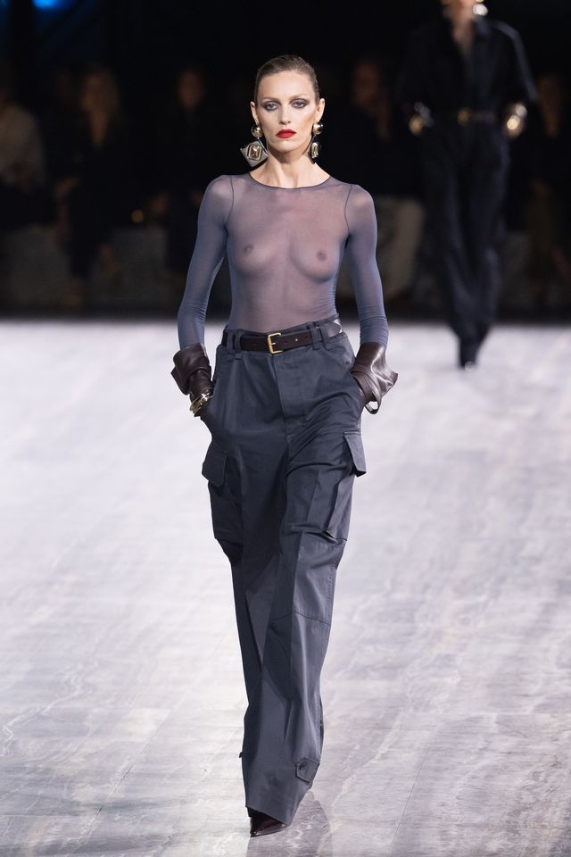 saint laurent runway paris fashion week womenswear springsummer 2024