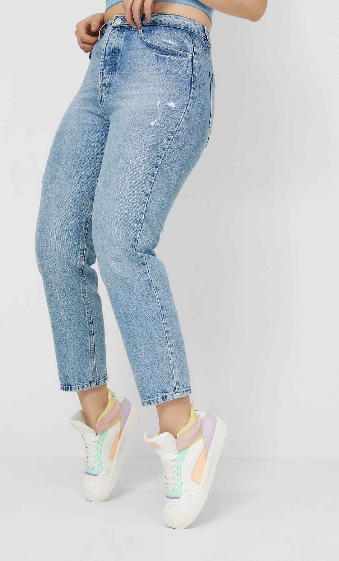 Mom jeans para online caderas anchas