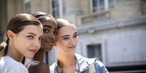 paris, france   july 02  models, fashion details, are seen outside chanel show during paris fashion week   haute couture fallwinter 20192020 on july 02, 2019 in paris, france photo by claudio laveniagetty images