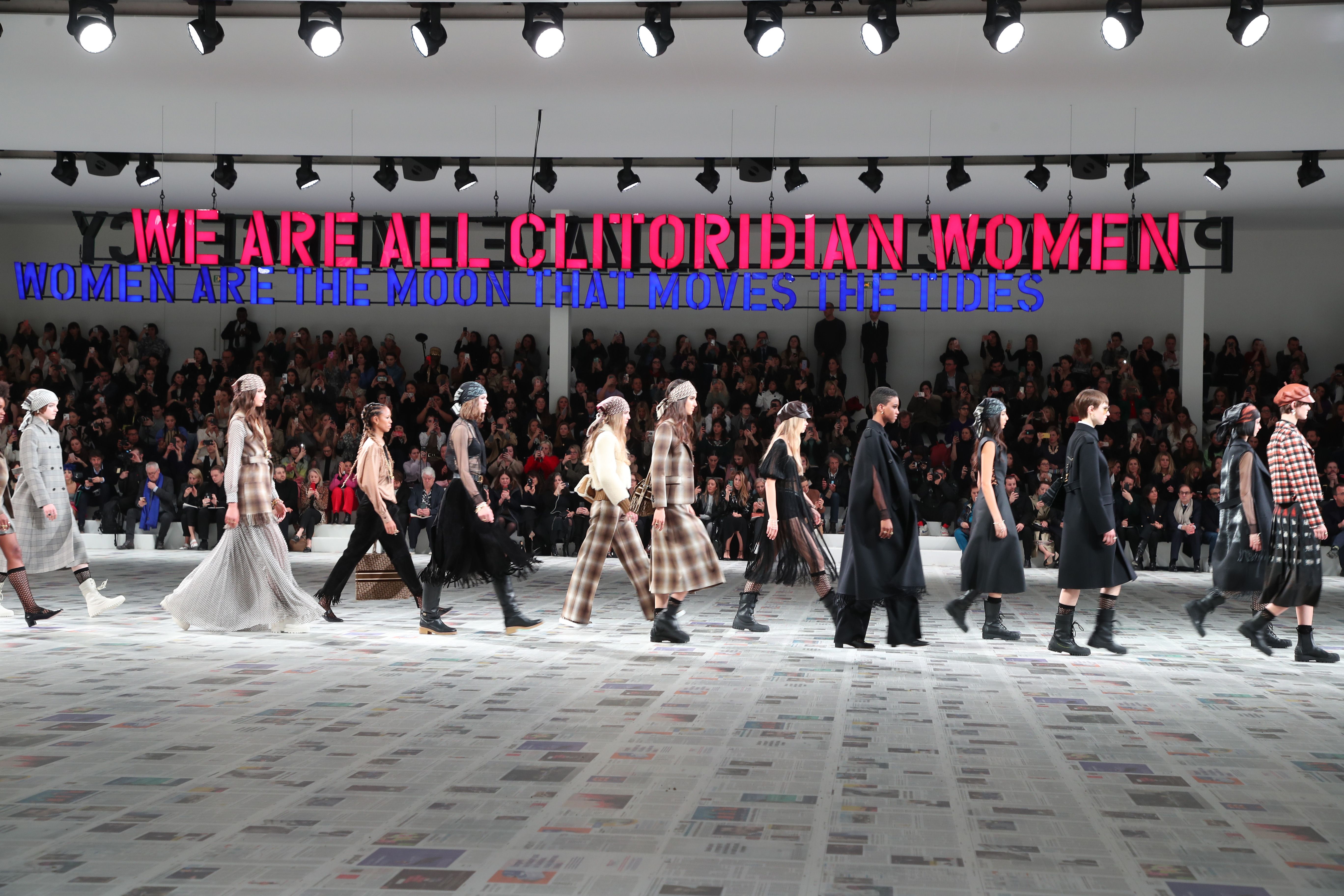 Maria Grazia Chiuri Puts Feminist Agenda Front and Center at Dior's Fall  2020 Show