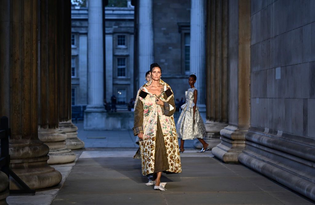 models walk the runway at the erdem show during london news photo