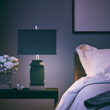 modern bedroom closeup