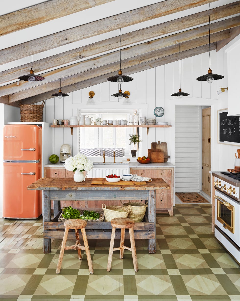 modern rustic cottage kitchen kitchen reinvention designer kate marker’s “leo cottage” in union pier, michigan