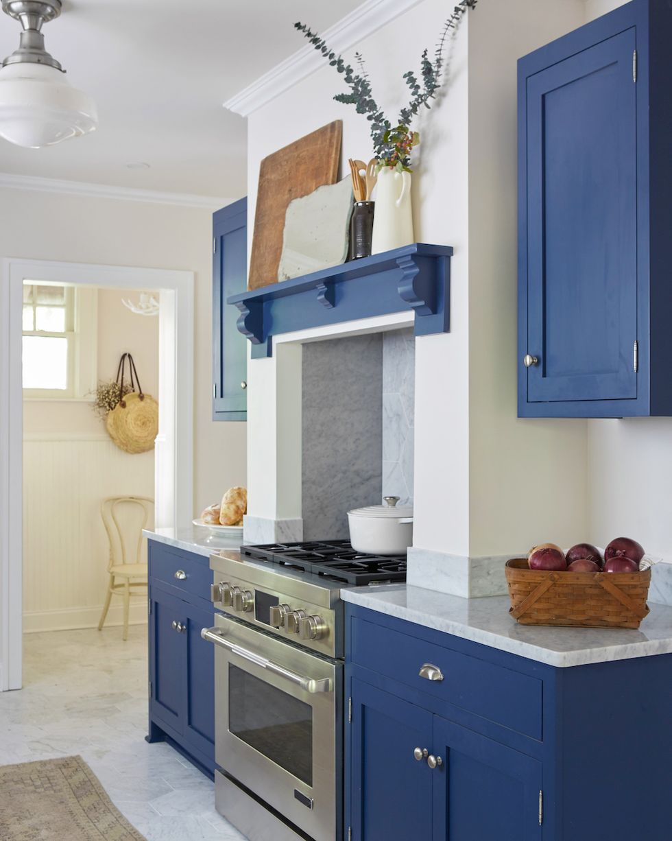 blue farmhouse kitchen ideas