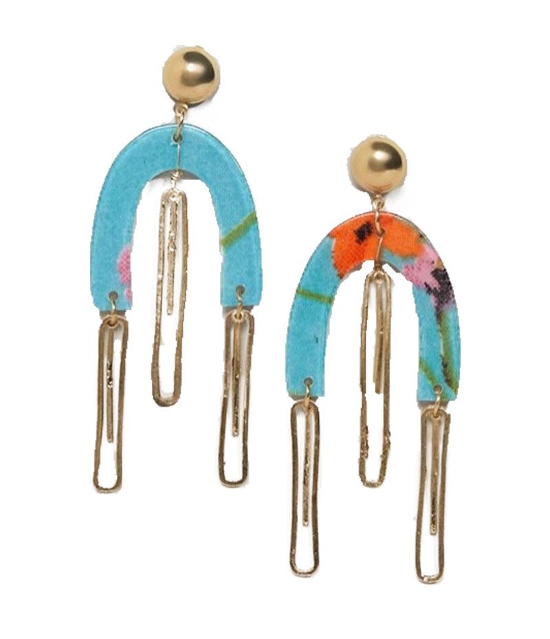 modern art earrings sculptural earring