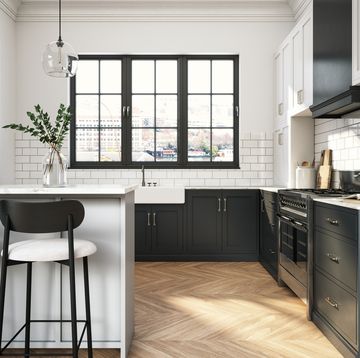 modern elegant kitchen stock photo