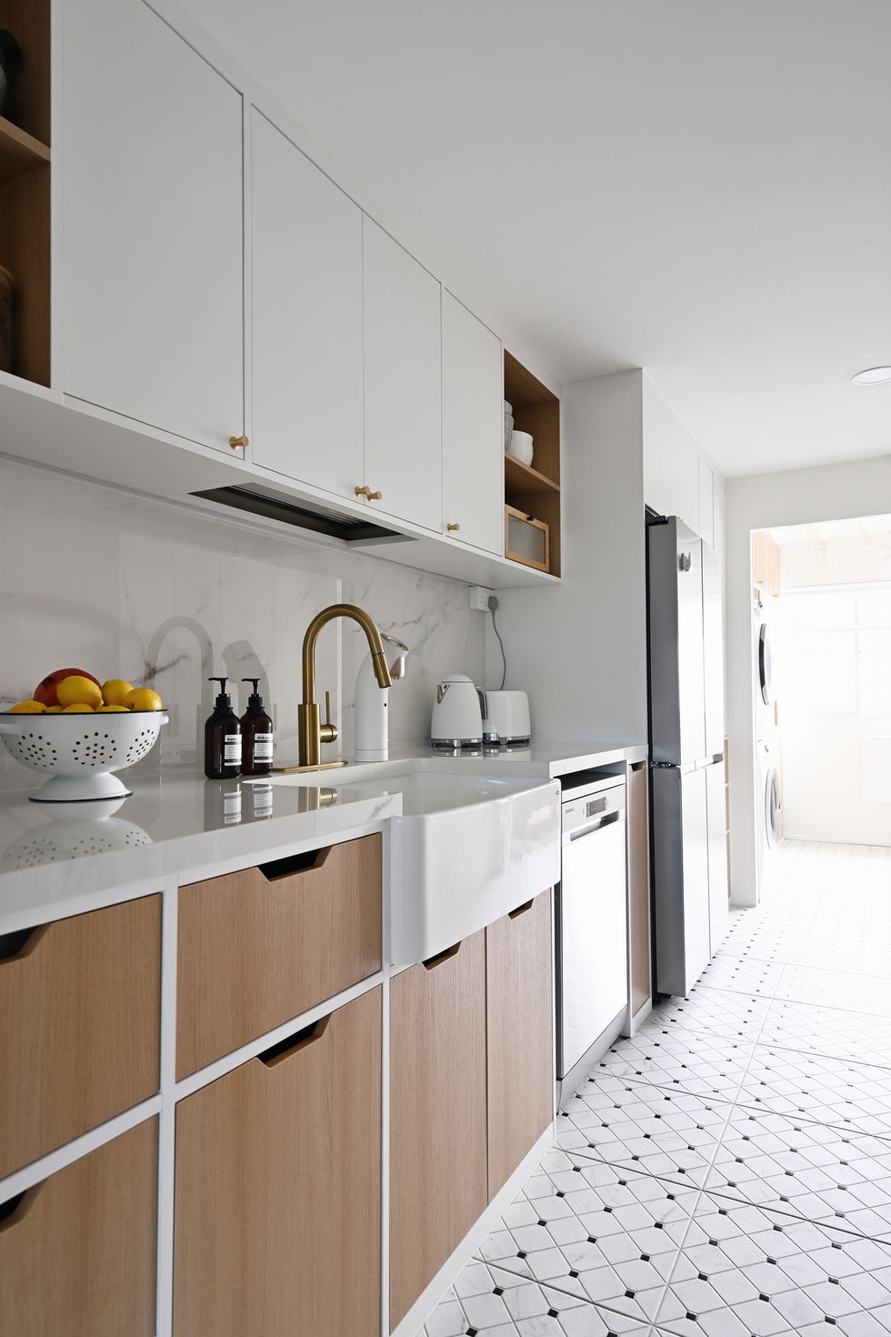 modern galley kitchen