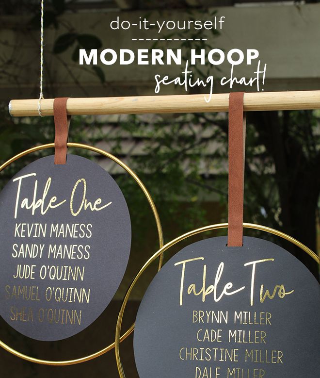 modern hoop seating chart fall wedding ideas