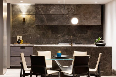 modern brown kitchen