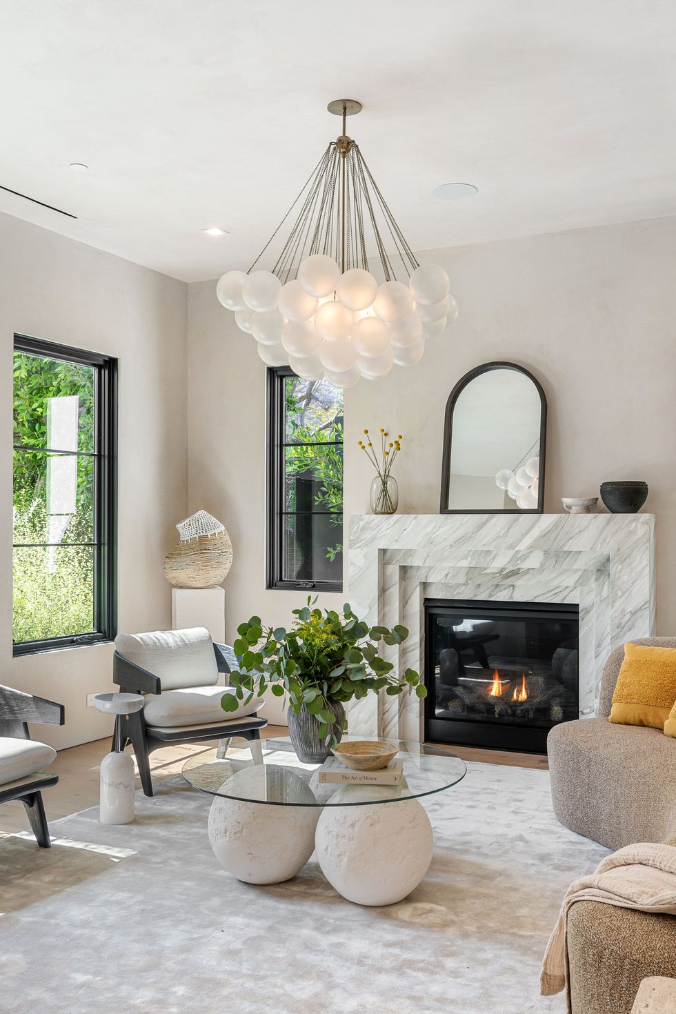 modern living room with elegant decor.