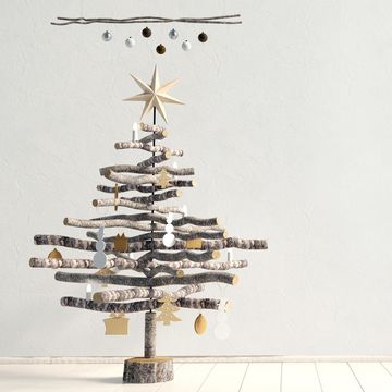 Christmas tree, Tree, Vehicle, Christmas decoration, Airplane, Plant, Interior design, Aircraft, Pine family, 