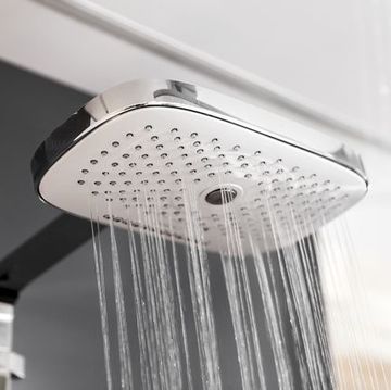 Modern shower in bath