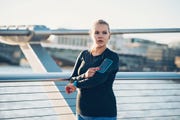 modern young sportswoman