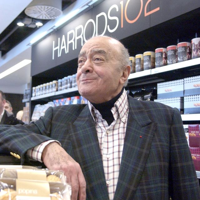 mohamd al fayed at store opening