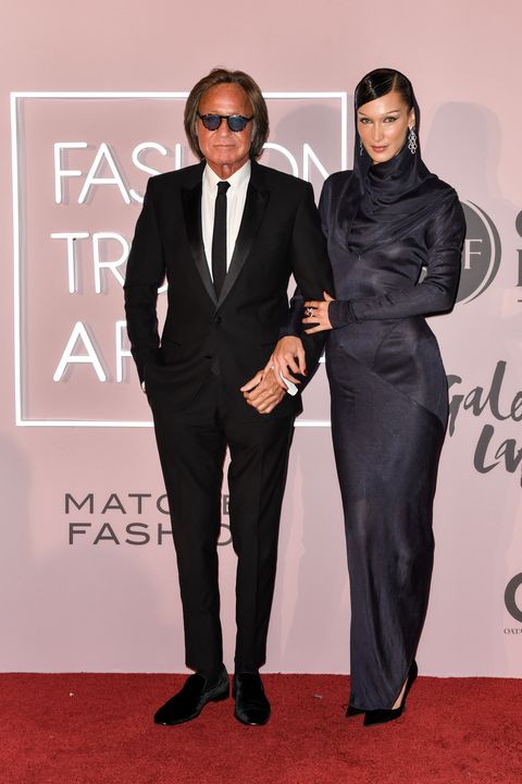 doha, qatar   october 26 mohamed hadid and bella hadid attend the fashion trust arabia prize 2022 awards ceremony at the national museum of qatar on october 26, 2022 in doha, qatar photo by david m benettdave benettgetty images for fashion trust arabia