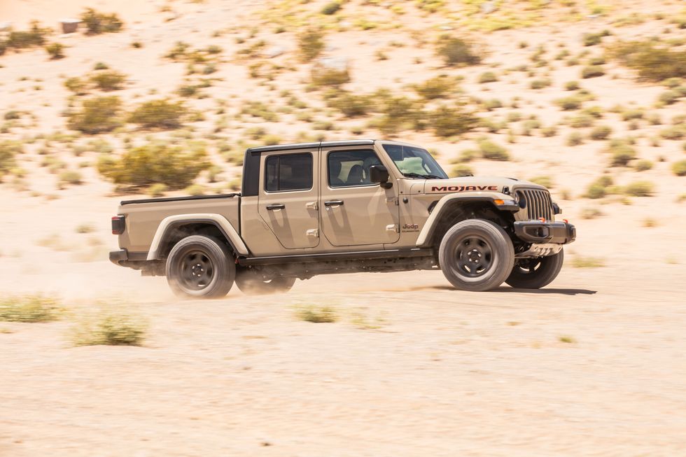 2020 jeep gladiator mojave desert test over whoops