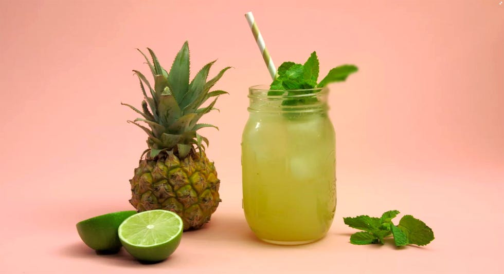 pineapple mint mojito mocktail