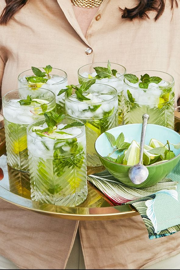 Mojito Royale Cocktail - A Grateful Meal