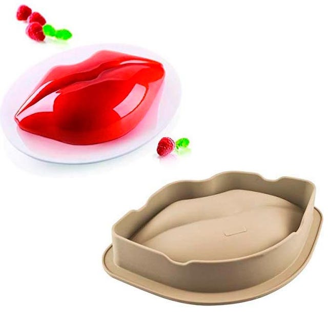 Molde de Silicona con Forma de Labios para bizcocho