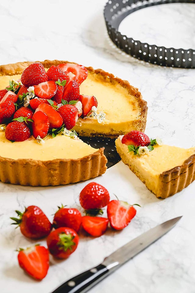 Molde Redondo para Quiche Acero agujereado