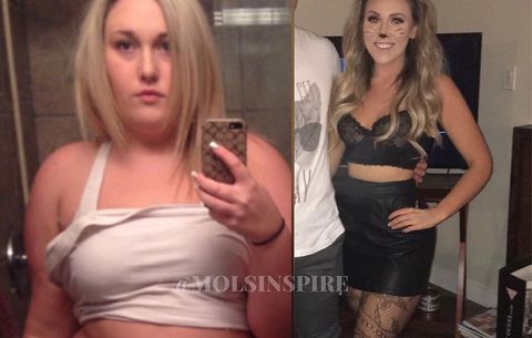 Molly weight loss before and after