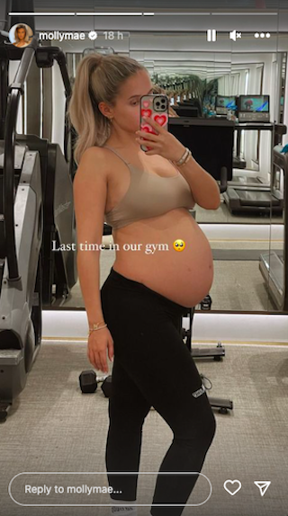 mollymae hague shares before and after postpartum photo