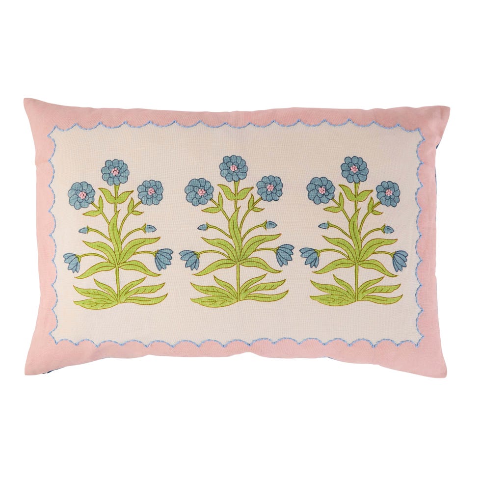sadie embroidered cushion molly mahon
