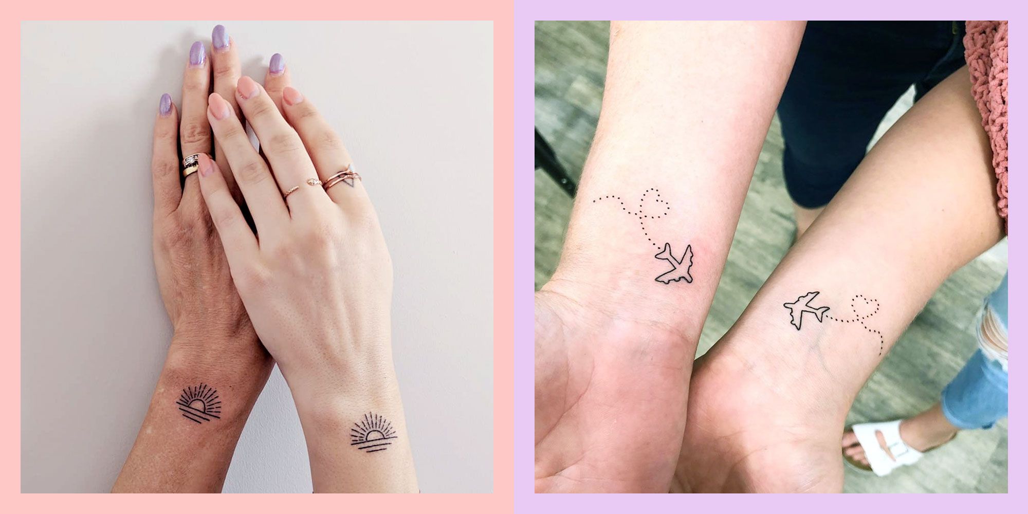 Moon And Stars Daughter And Mother Tattoos On Wrists