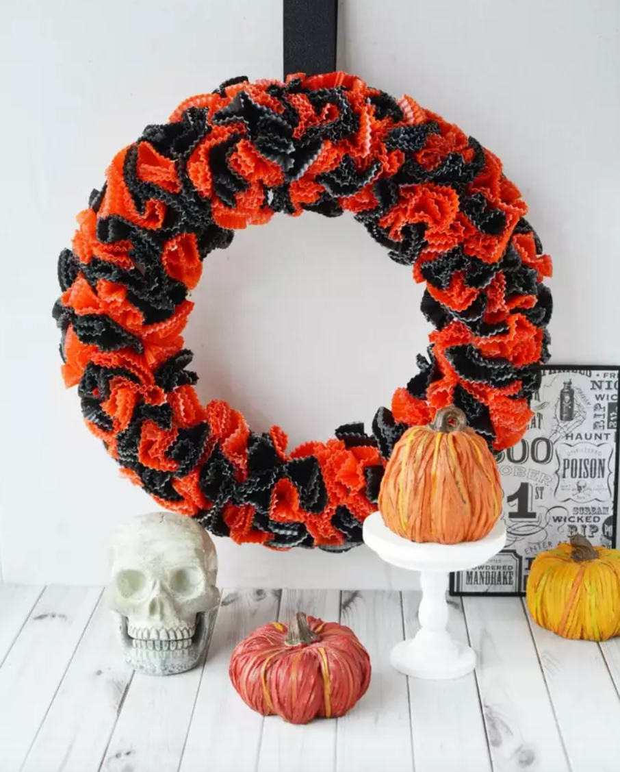 Cute Halloween Wreath, Halloween decor, Halloween Front Door Wreath, thin wreath, hotsell Decorations, Bewitcha