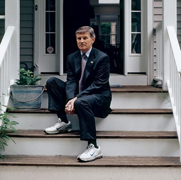 Standing, Sitting, Shoe, Footwear, Porch, Home, House, Window, Photography, Suit, 